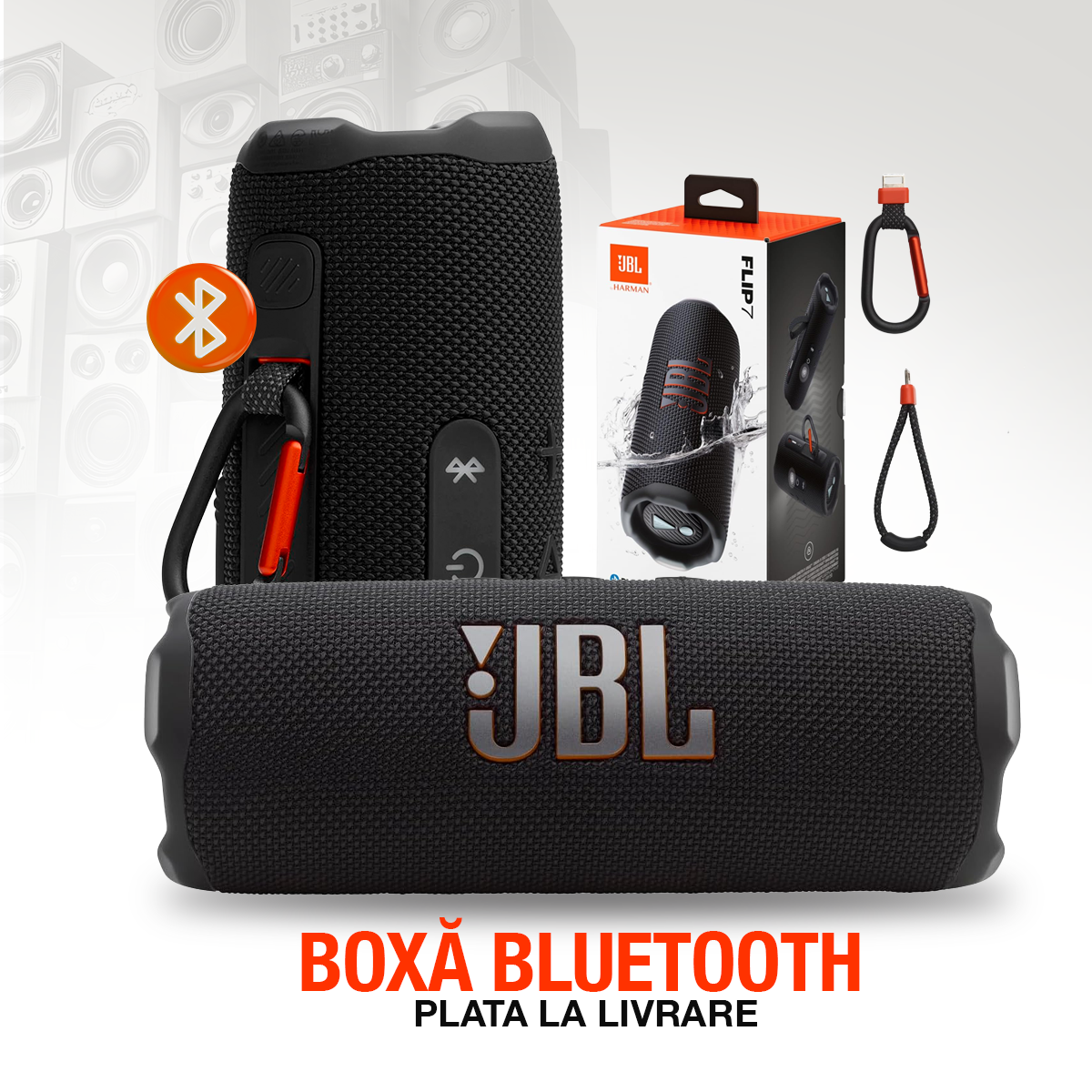 FLIP7 | Boxă Bluetooth Premium – Lichidare Rapidă