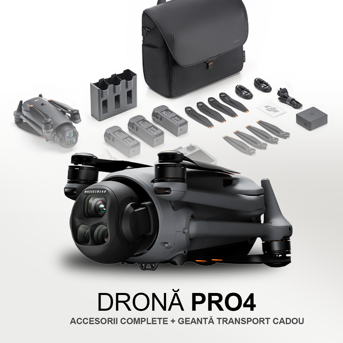 Kit Complet Dronă Phantom PRO 4 – Lansare